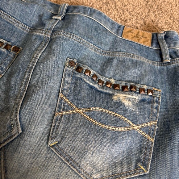 Abercrombie & Fitch Denim Studded Mini Skirt - Picture 4 of 7